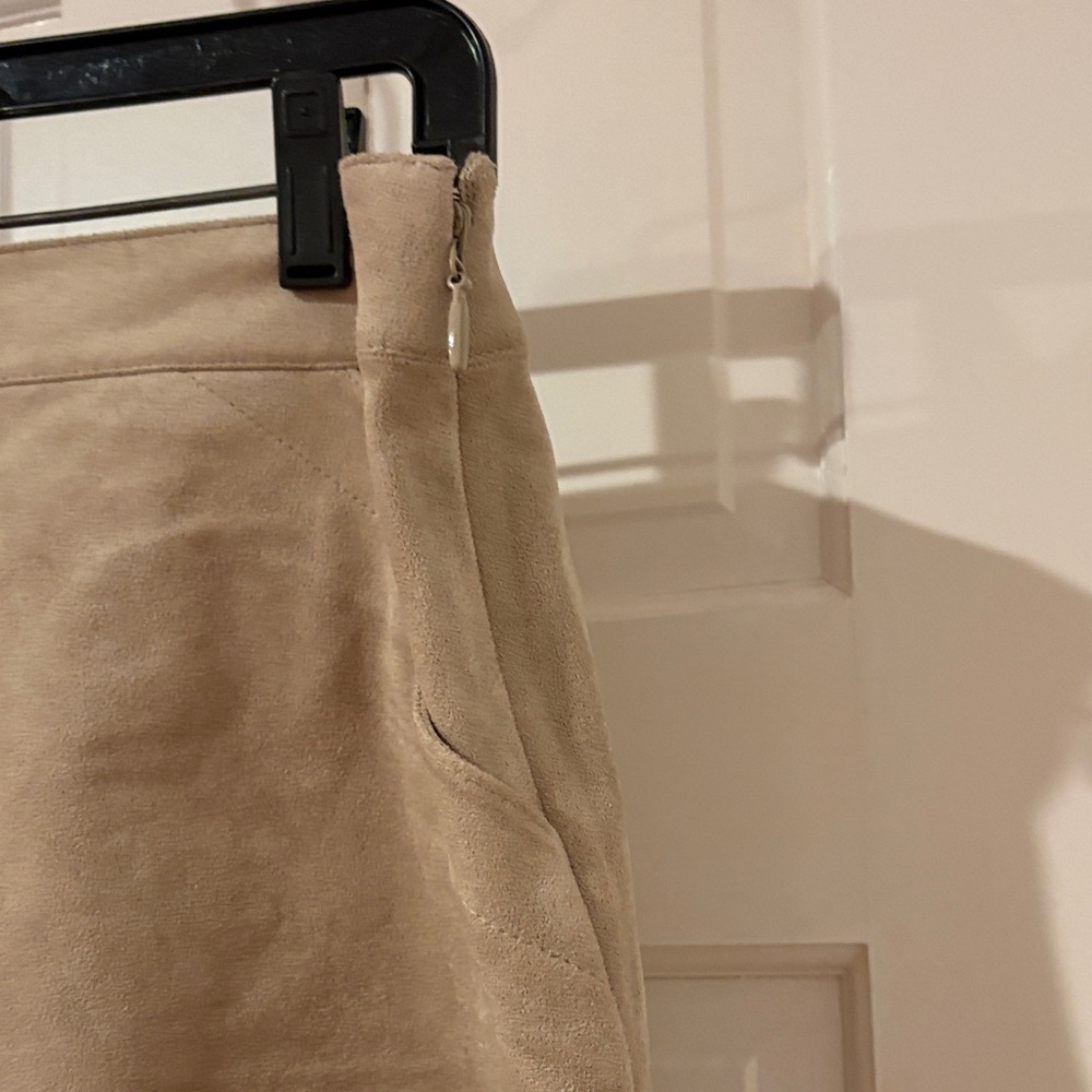 Tan Asymmetrical Skirt - Picture 2 of 5